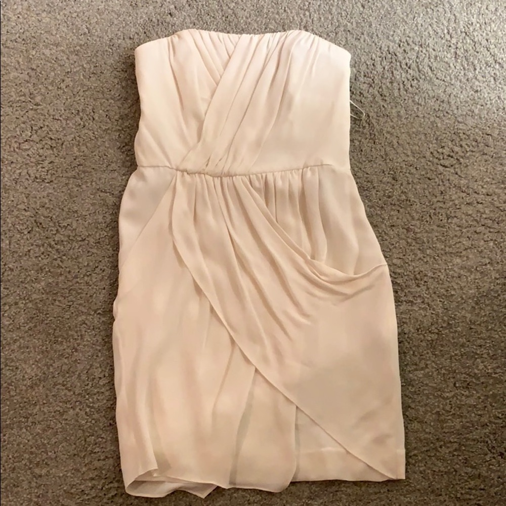 Ali Ro White strapless mini dress